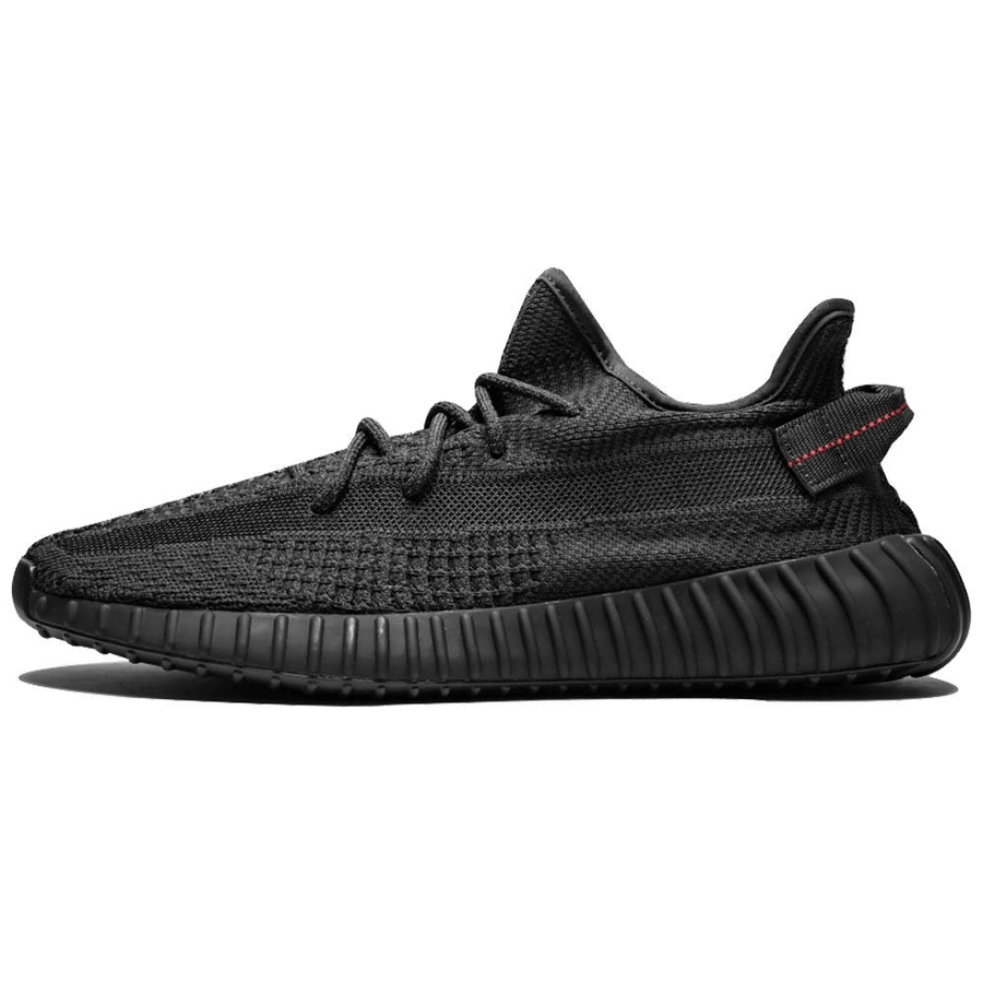 Mujer Yeezy Boost 350 V2 Estático Negro No Reflectante 