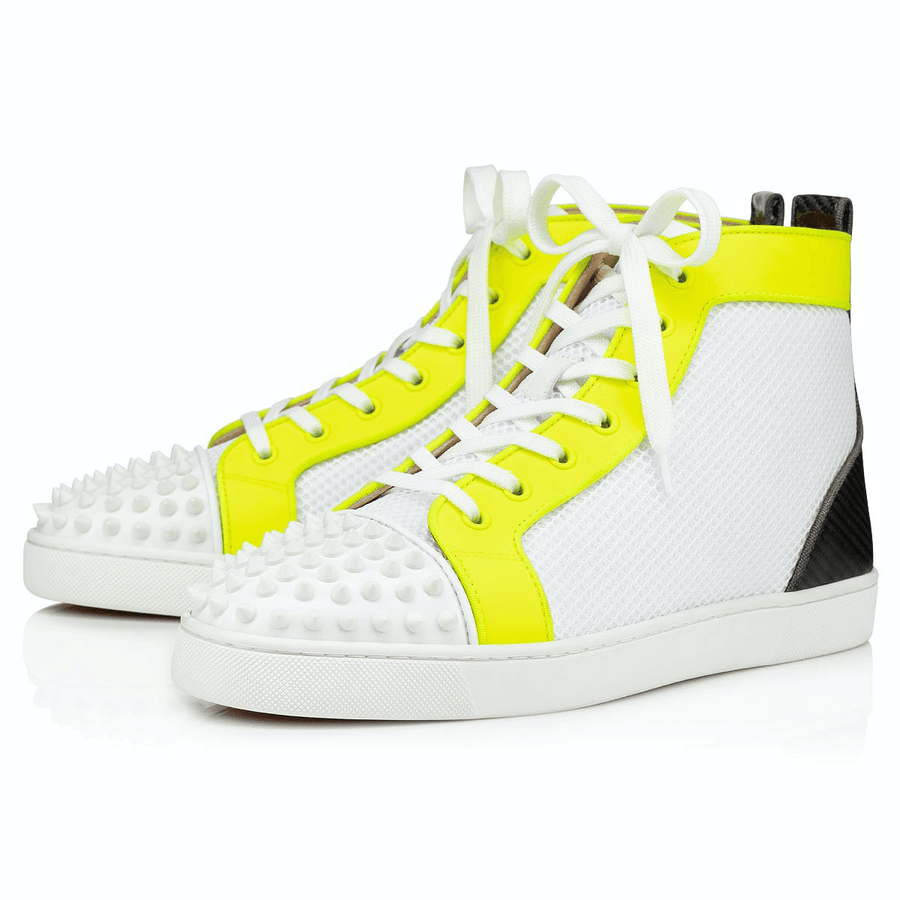 Hommes Louboutin Lou Spikes Orlato Plat