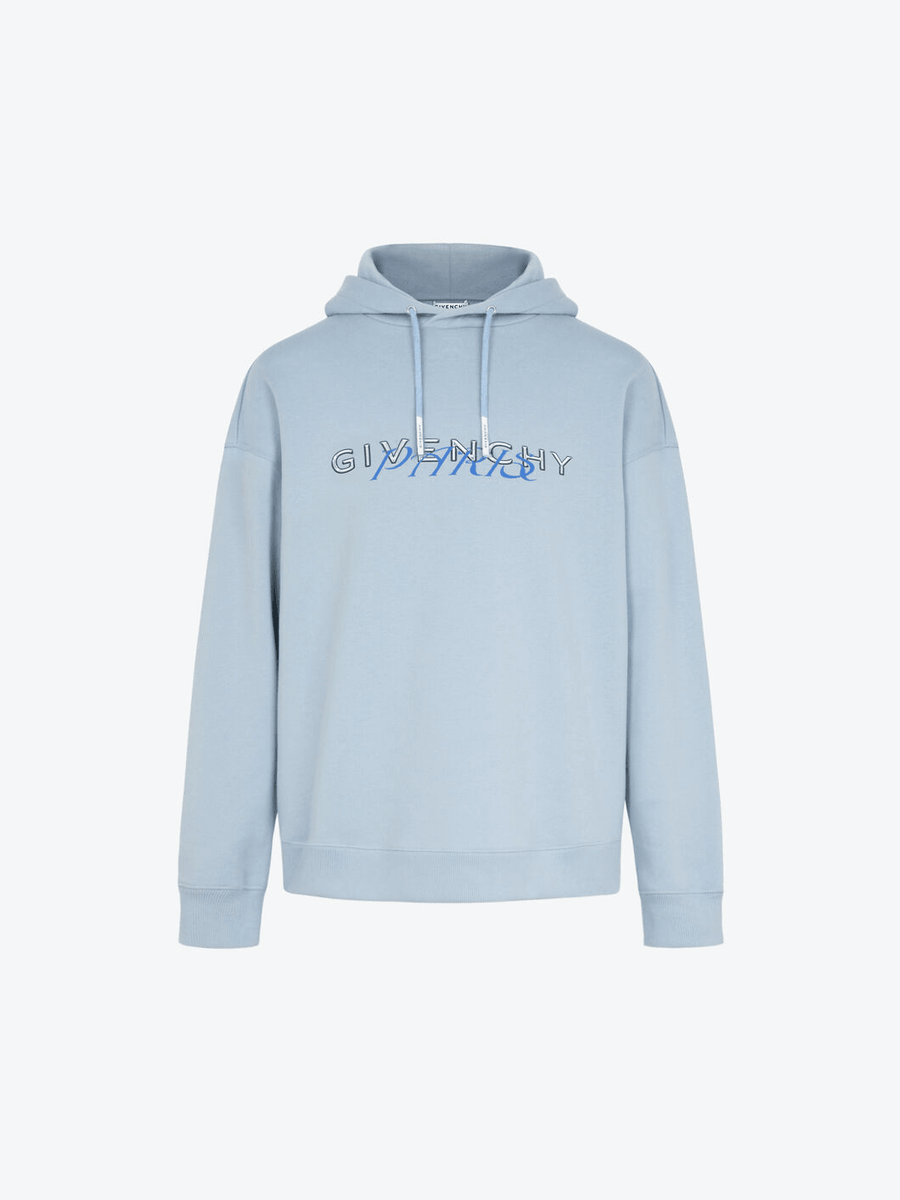 WOMEN GIVENCHY PARIS HOODIE WITH CALLIGRAPHIC PRINT