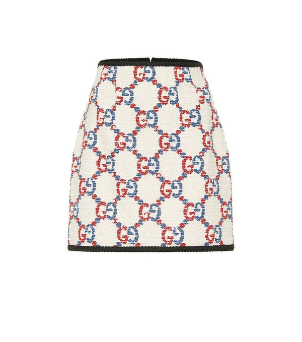 Minifalda GUCCI de tweed con GG