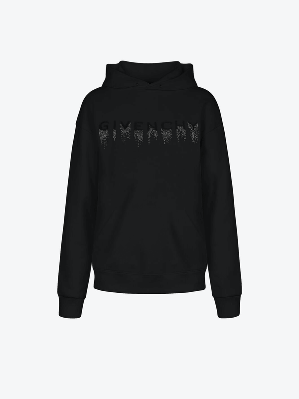WOMEN GIVENCHY FADED EFFECT EMBROIDERED HOODIE