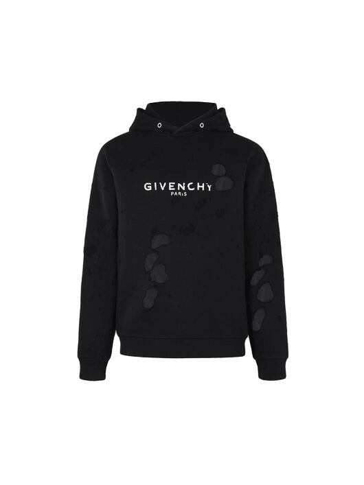 GIVENCHY PARIS DESTROYED HOODIE