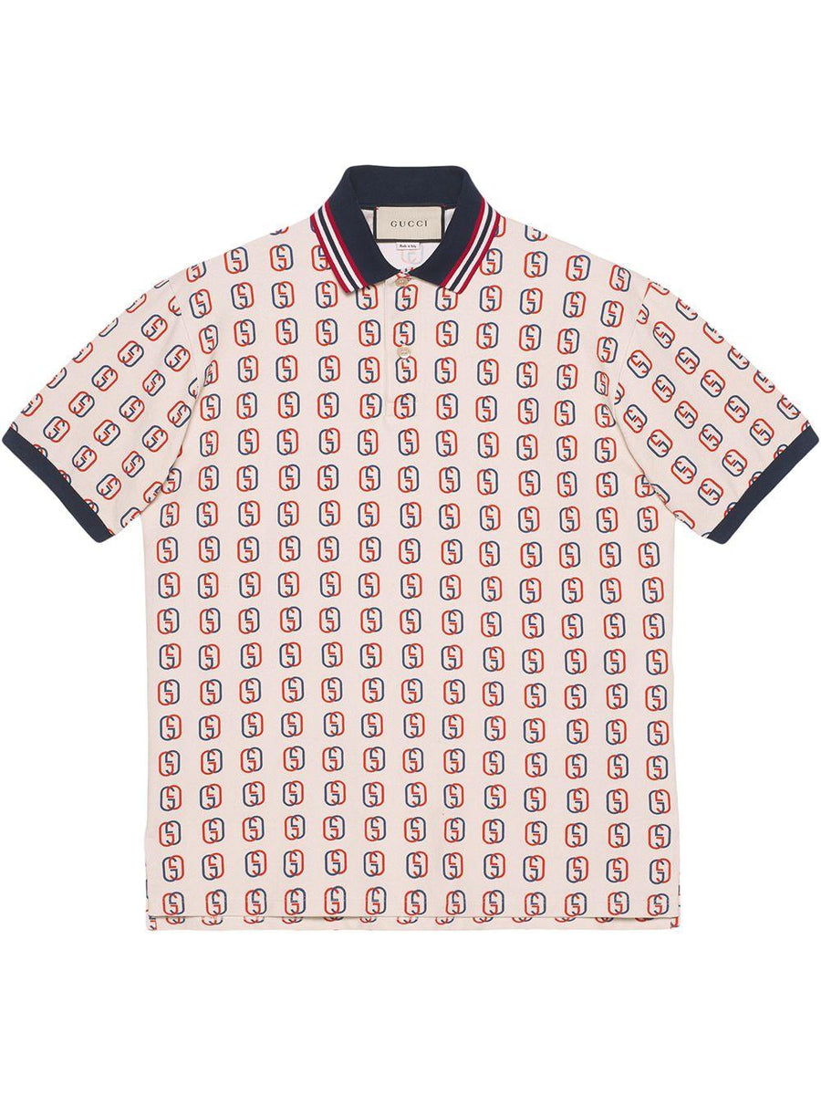Polo Gucci oversize con estampado de G entrelazadas