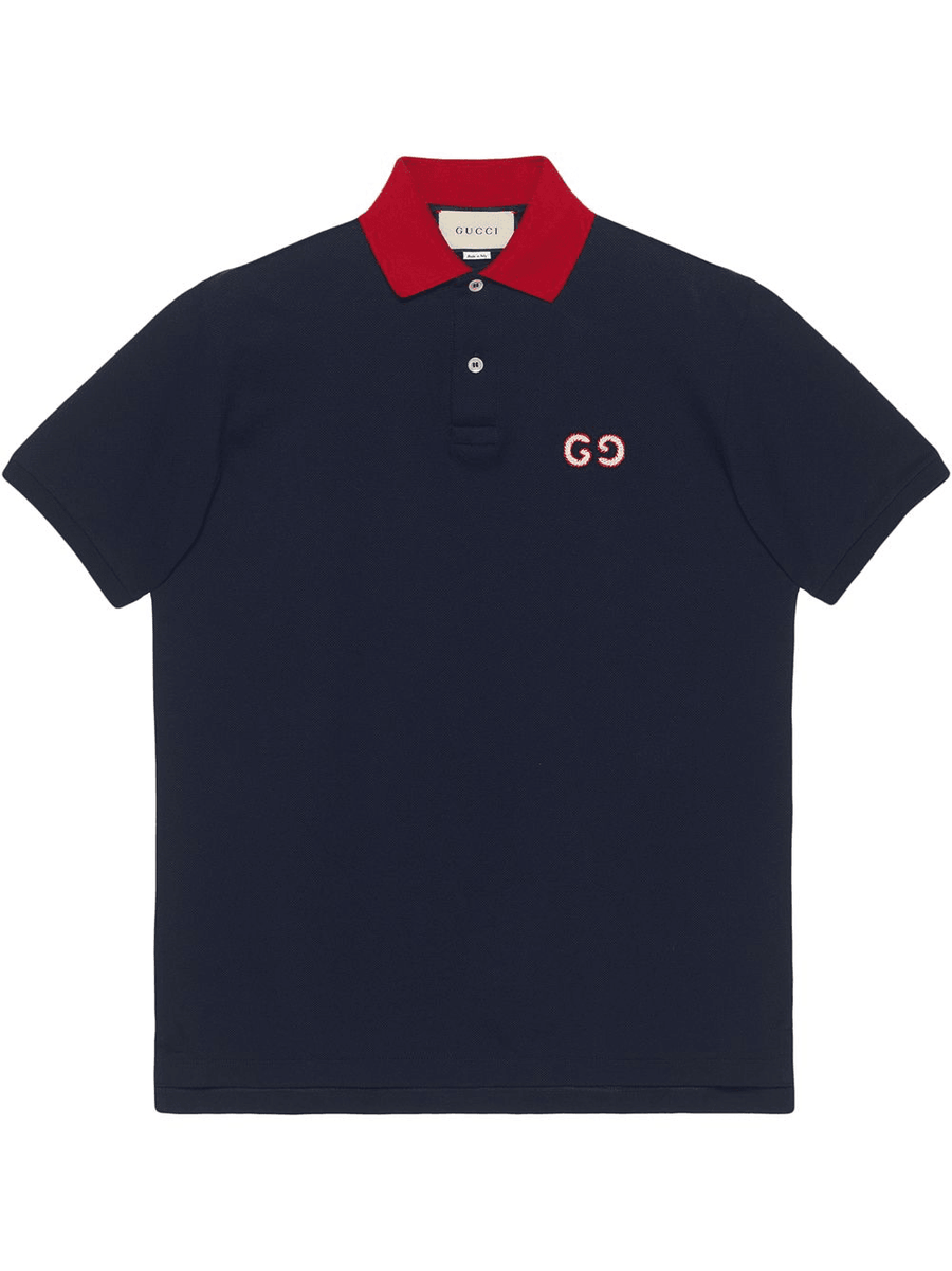 Polo GuccI de hombre con camisa con bordado GG