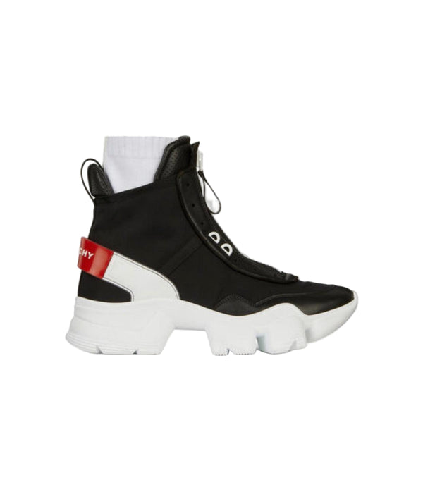 MEN GIVENCHY JAW HIGH SNEAKERS IN NYLON AND LEATHER