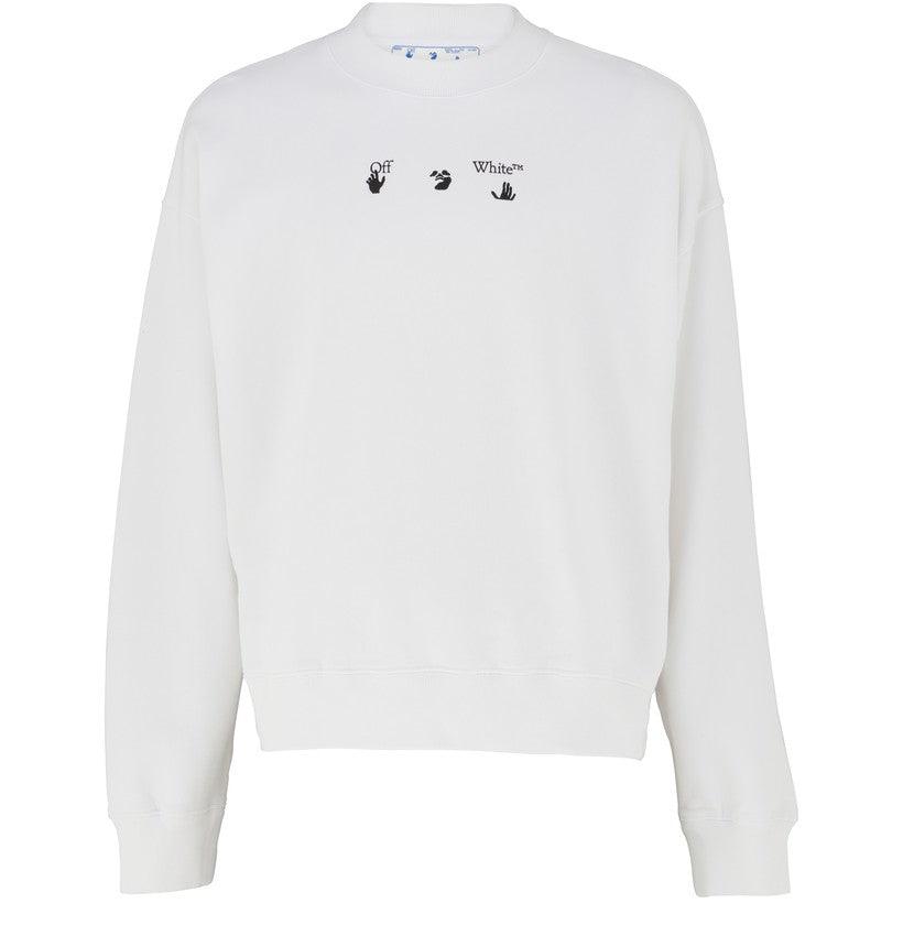 OFF-WHITE Sweat ras du cou à marque négative
