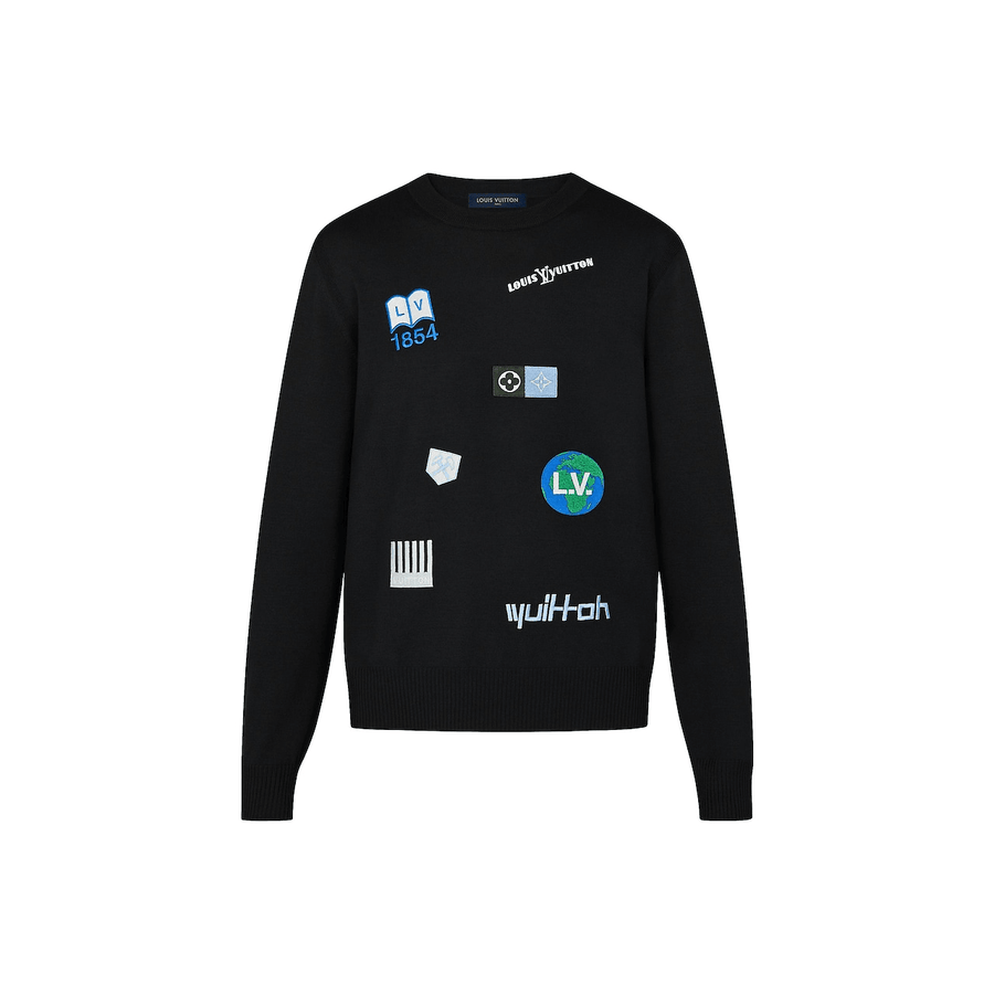 COL ROND BRODÉ MULTI LOGO LOUIS VUITTON HOMME