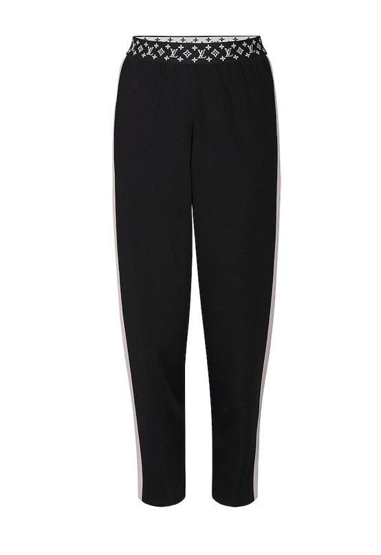 WOMEN LV LOUIS VUITTON KNIT PANTS WITH MONOGRAM BAND