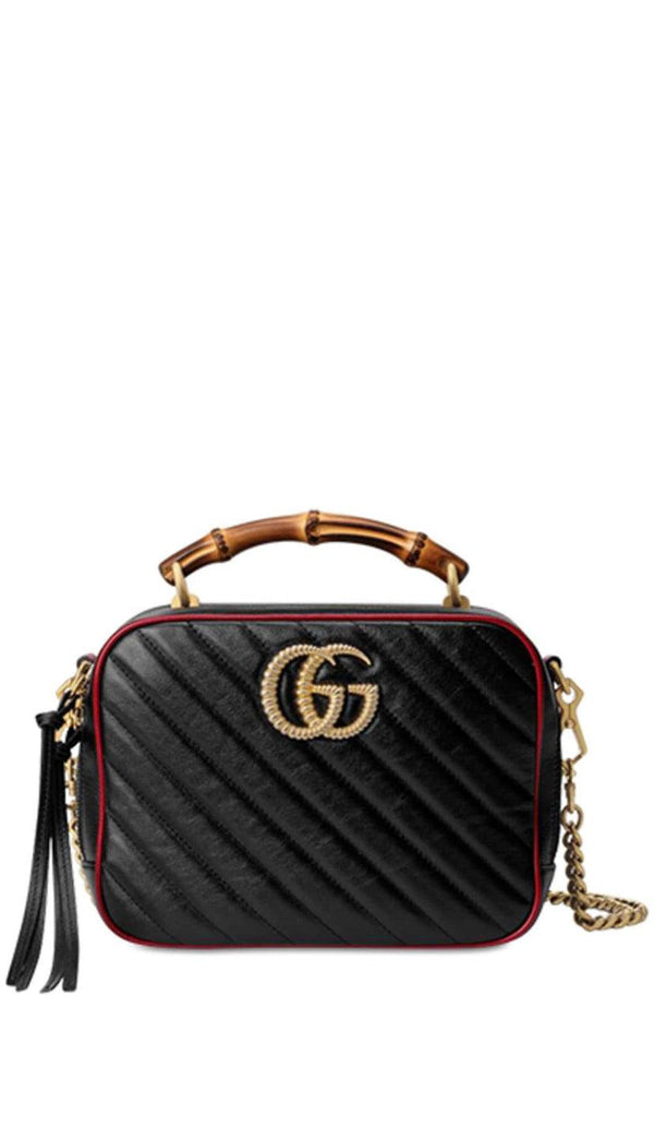 GUCCI GG MARMONT BAMBOO SHOULDER BAG