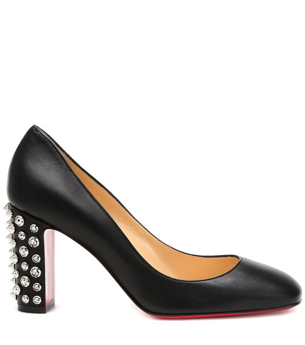 WOMEN CHRISTIAN LOUBOUTIN Donna Stud Spikes 85 leather pumps
