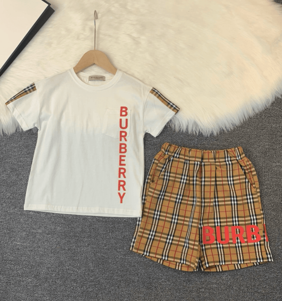 Boy Burberry T-shirt & Short Set