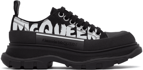 Alexander McQueen Zapatillas Tread Slick con cordones Negro