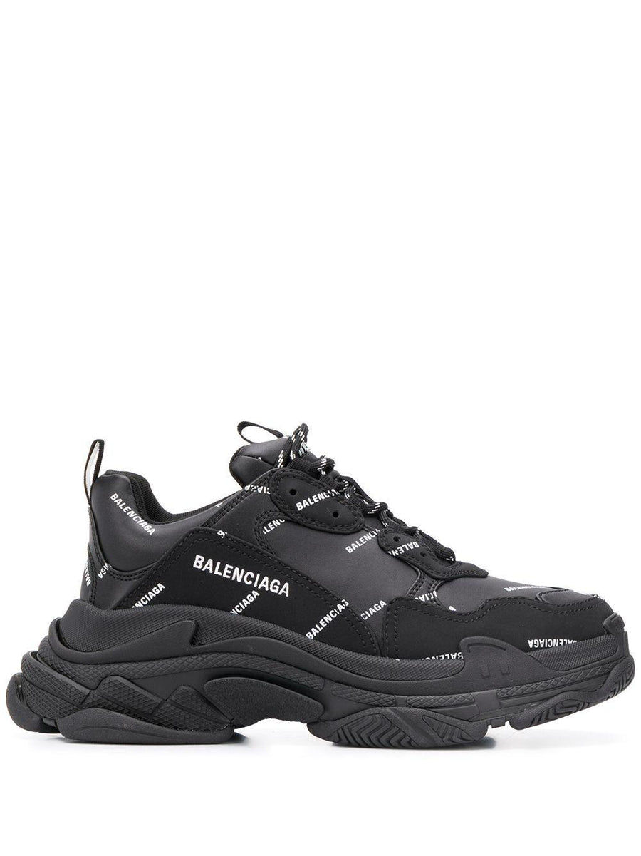 BASKETS TRIPLE S BALENCIAGA ALLOVER LOGO HOMME