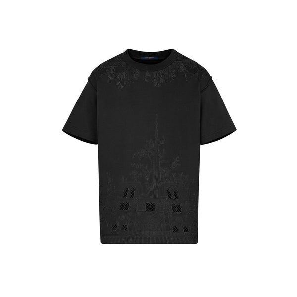 Louis Vuitton NOTRE DAME & PONT NEUF EMBROIDERED T-SHIRT